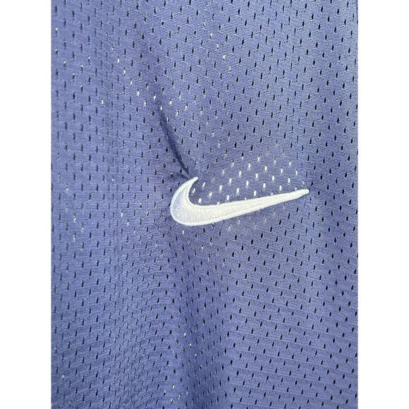 Vintage NIKE Swoosh Mini Logo Mesh Jersey Shirt Mens 2X Blue Made in the USA - Picture 5 of 10